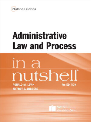 cover image of Administrative Law and Process in a Nutshell